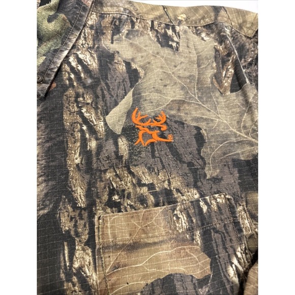 Mossy Oak Bushmaster Rip Stop Camo Hunting Shirt Men's XXL‎ - Picture 3 of 5